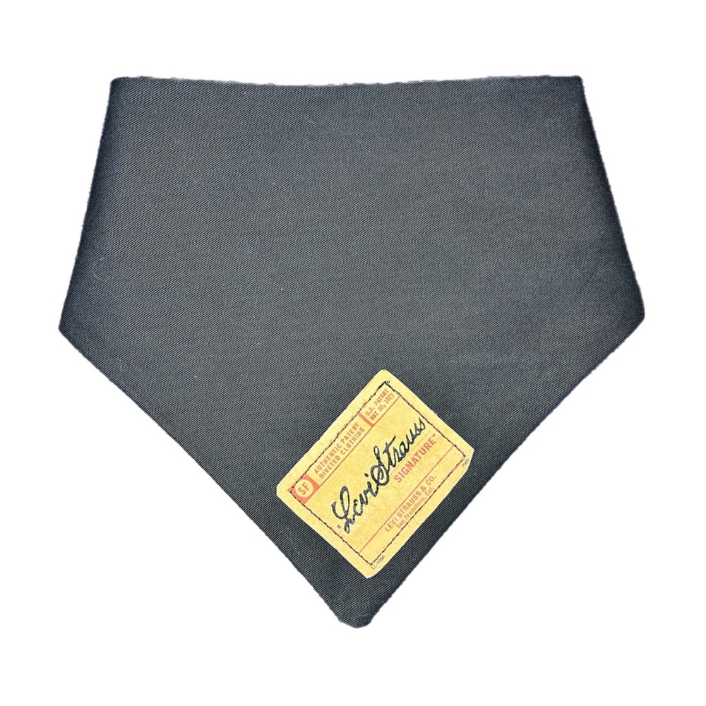 17.75” Levi’s Dog Bandana, Levi Strauss, Levi Jeans, Repurposed Levi Strauss